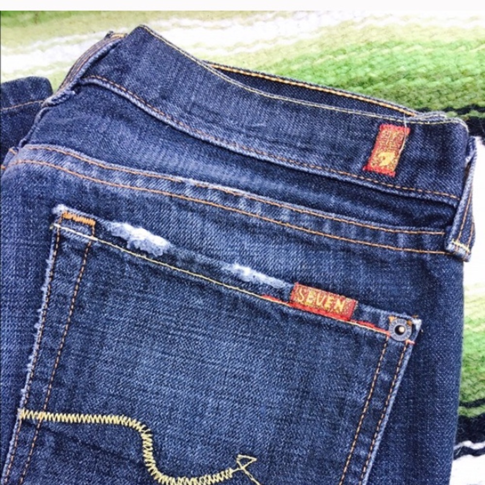 Dark blue seven for all man kind jeans